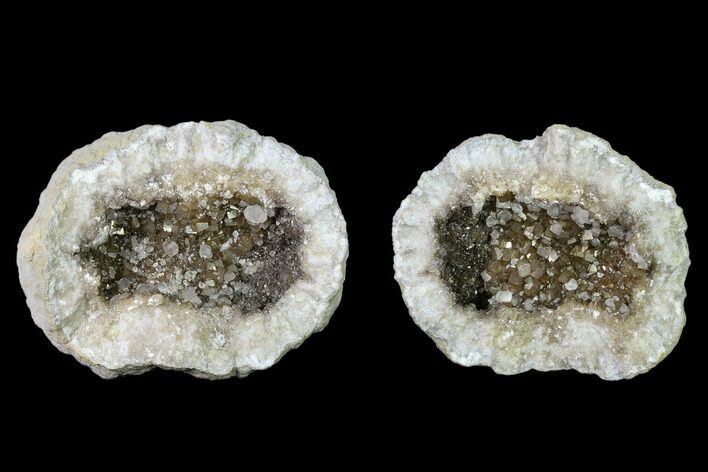 Keokuk Geode with Calcite Crystals - Missouri #135665